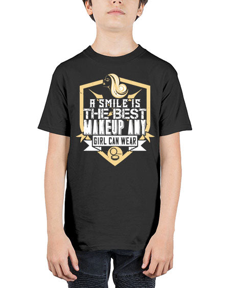 A smile is the best makeup any girl can wear Style 261# - beauty - fashion - Youth Tee Unisex