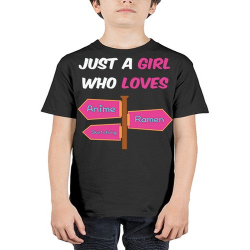 AGirl Who Love Anime Ramen Anime 189# - anime - Youth Tee Unisex