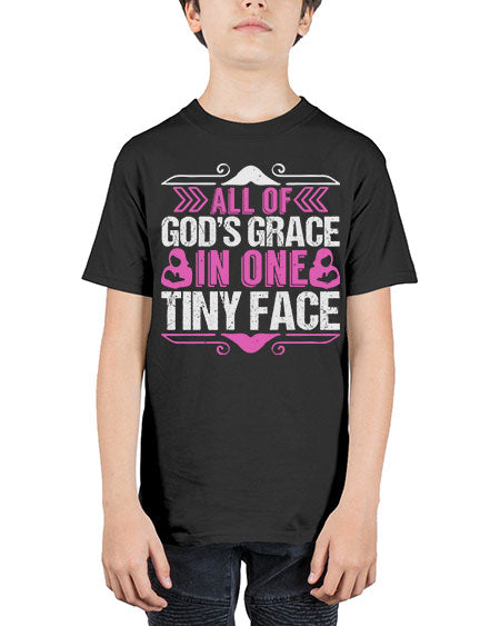 All of Gods Grace in one tiny Face Style 18# - baby - Youth Tee Unisex