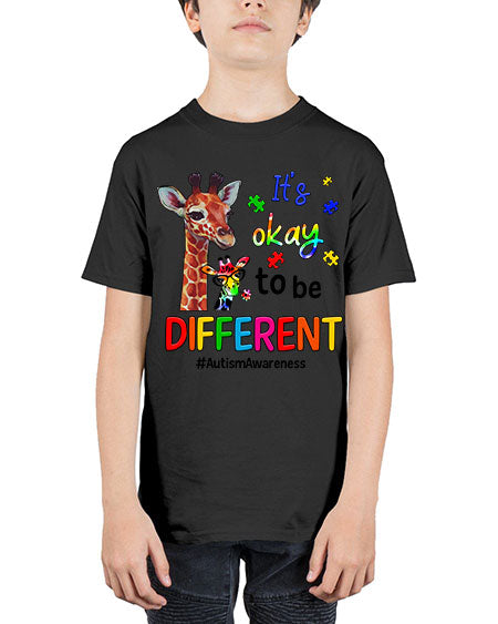 Autism Giraffe - autism - Youth Tee Unisex