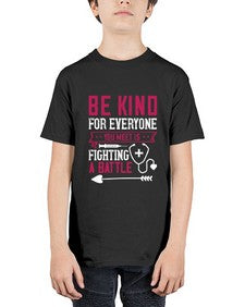 BE KIND for everyone you meet is fighting a BATTLE Style 593# - nurse - Youth Tee Unisex