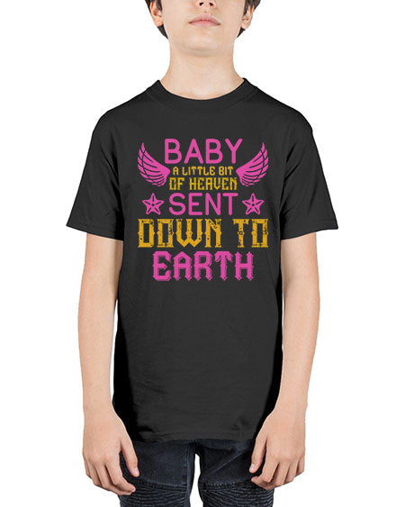 Baby A little bit of heaven sent down to earth Style 273# - baby - Youth Tee Unisex