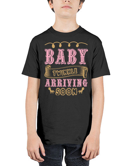 Baby Rwinkle arriving soon Style 30# - baby shower - Youth Tee Unisex