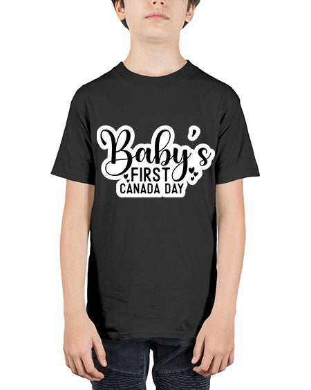 Baby s First Canada Day 275# - baby - Youth Tee Unisex