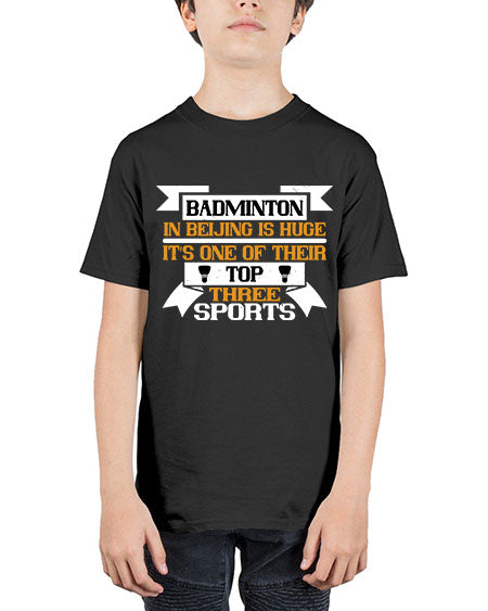 Badminton in beijing is huge its one of their top three sports 1672# - badminton - Youth Tee Unisex