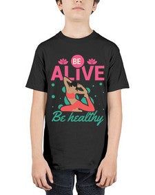 Be Alive be Healthy 112# - yoga - Youth Tee Unisex