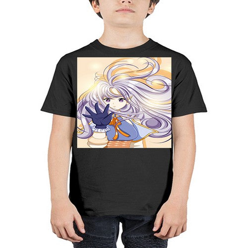 Beautiful and cute fairy with long purple hair 68# - anime - Youth Tee Unisex