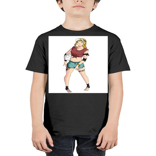 Beautiful girl volley in summer beach 38# - anime - Youth Tee Unisex