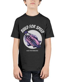 Build for speed 12# - motorcycle - Youth Tee Unisex