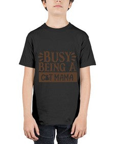Busy Being A Cat Mama Style 2# - cats - Youth Tee Unisex