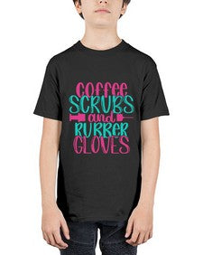 Coffee Scrubs And Rubber Gloves Style Style 665# - nurse - Youth Tee Unisex