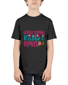 Coffee Scrubs Rubber Gloves Style 668# - nurse - Youth Tee Unisex