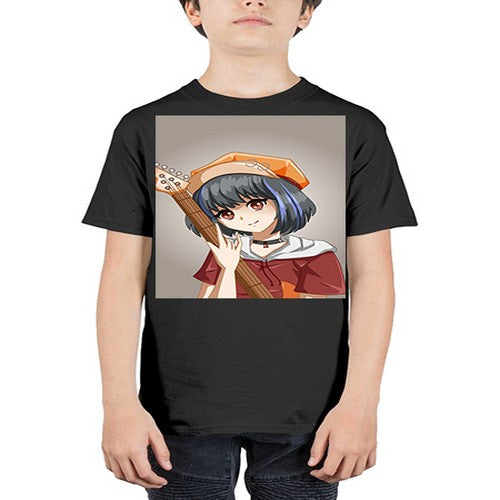Cool and beautiful rockstar woman with guitar 8# - anime - Youth Tee Unisex