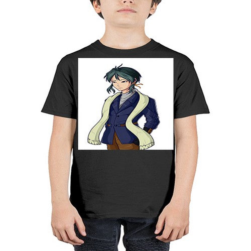 Cool man wearing shawl 59# - anime - Youth Tee Unisex