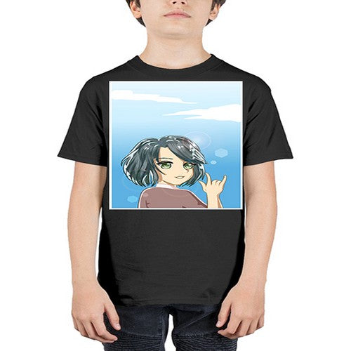 Cute and beautiful little girl with metal hand 151# - anime - Youth Tee Unisex