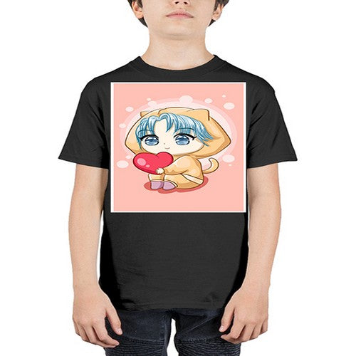 Cute and cool little boy with love 46# - anime - Youth Tee Unisex
