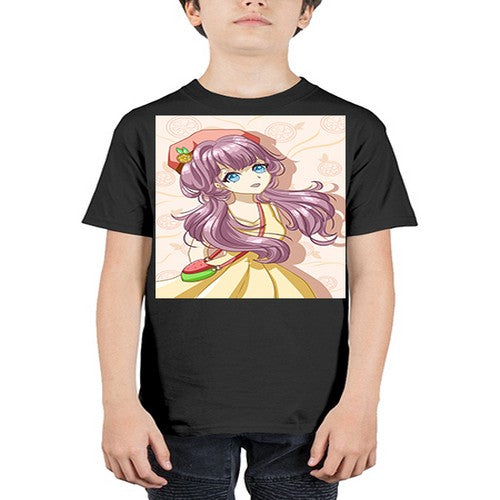 Cute and happy girl in summertime with fruit theme 33# - anime - Youth Tee Unisex