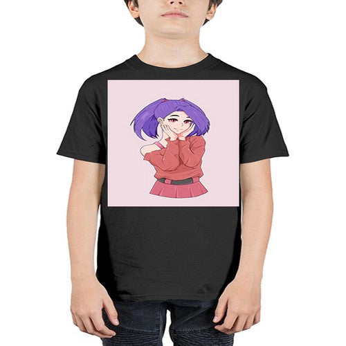 Cute girl with cute pose 138# - anime - Youth Tee Unisex