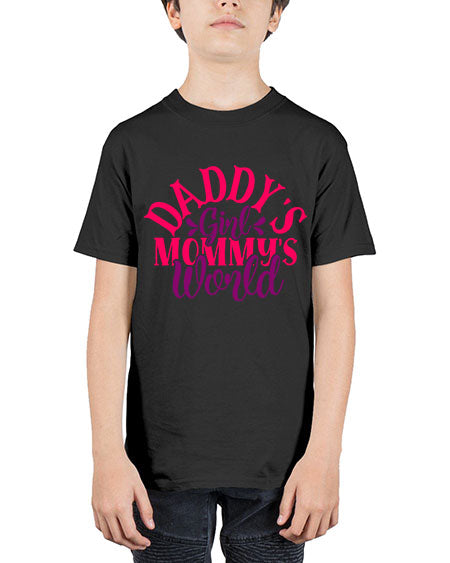 Daddys Girl Mommys World Style 68# - baby - Youth Tee Unisex