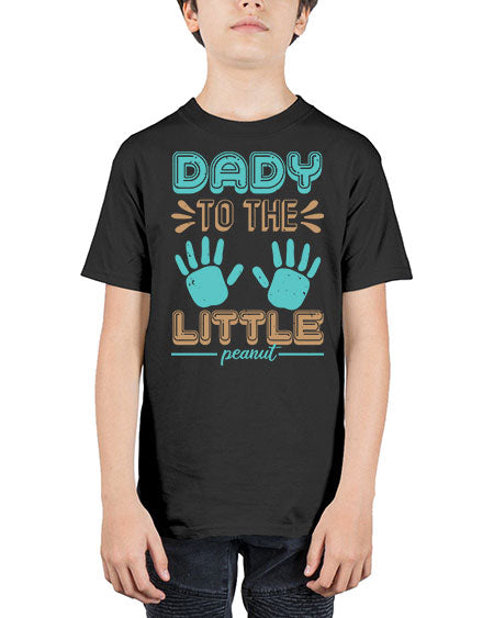 Dady to the little peanut Style 71# - baby shower - Youth Tee Unisex