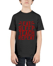 Eat Sleep Teach Repeat Style 739# - teacher - Youth Tee Unisex