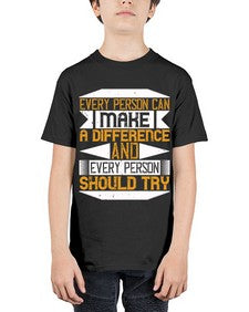 Every person can make a difference and every person should try Style 3# - volunteer - Youth Tee Unisex