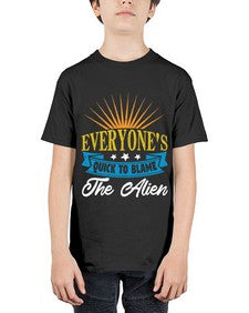 Everyones quick to blame the alien 54# - ufo - Youth Tee Unisex
