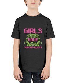 Girls have superpowerss 130# - cartoon super hero - Youth Tee Unisex