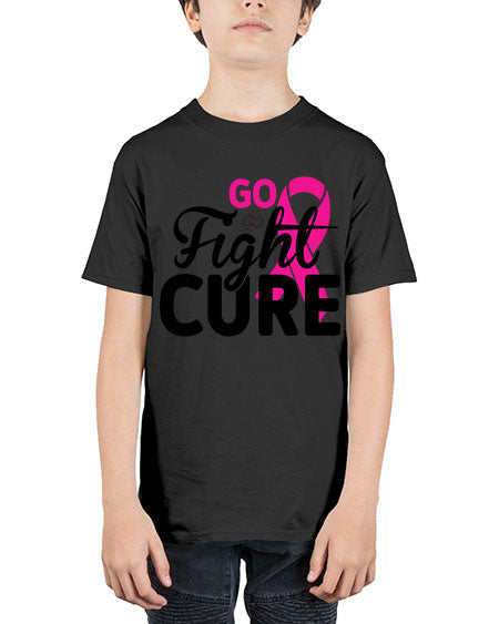 Go Fight Cure 23# - breast cancer - Youth Tee Unisex