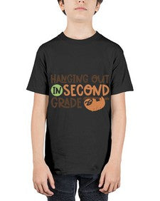 Hanging Out in Second 235# - second grade - Youth Tee Unisex