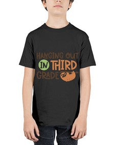 Hanging Out in Third 236# - third grade - Youth Tee Unisex