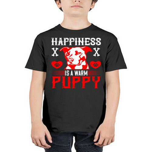 Happiness is a warm puppy Style 201# - dogs - Youth Tee Unisex