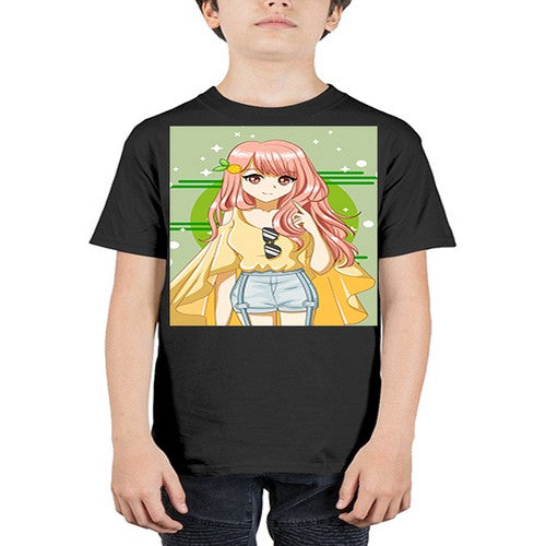 Happy and cute yellow blouse in summer holiday 43# - anime - Youth Tee Unisex