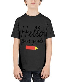 Hello first grade 274# - first grade - Youth Tee Unisex