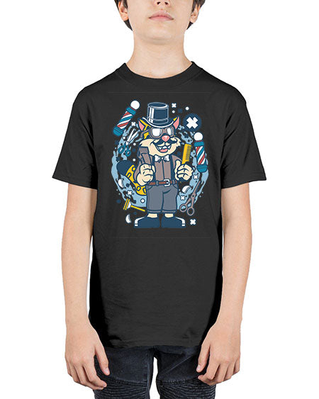 Hipster Barber Leopard836# - barber - Youth Tee Unisex