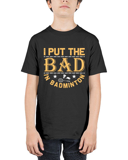 I 1056# - badminton - Youth Tee Unisex