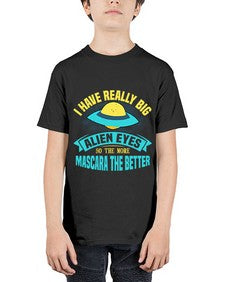 I have really big alien eyes 16# - ufo - Youth Tee Unisex