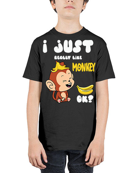 I just Really Lpve Monkey 7# - monkey - Youth Tee Unisex