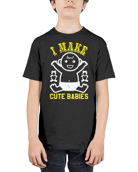 I make cute babies Style 107# - baby shower - Youth Tee Unisex
