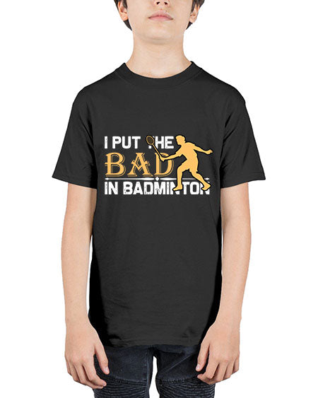 I put 1096# - badminton - Youth Tee Unisex