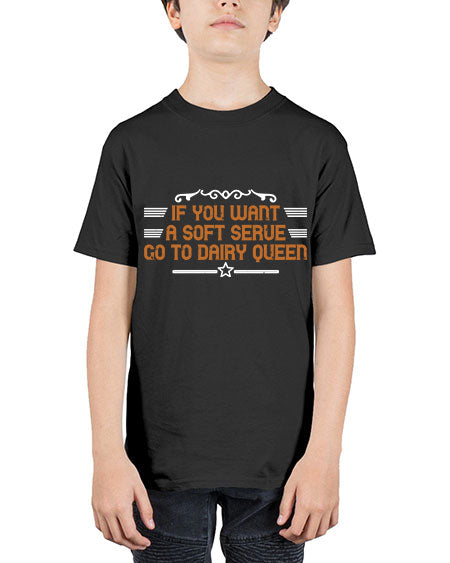 If you want a soft serve go to dairy 2044# - badminton - Youth Tee Unisex