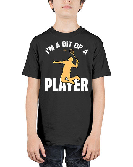 Im a bit 1071# - badminton - Youth Tee Unisex