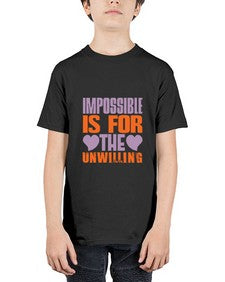 Impossible is for the unwilling Style 241# - cleaner - Youth Tee Unisex