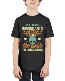 In a lan of immigrants one was not an alien 28# - ufo - Youth Tee Unisex