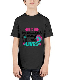 Its A Beautiful Day To Save Lives Style Style 1007# - nurse - Youth Tee Unisex