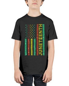Juneteenth Freedom Day Afro Usa Flag Png 23# - black juneteenth - Youth Tee Unisex
