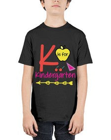 K is for Kindergarten 397# - prek headstart - Youth Tee Unisex