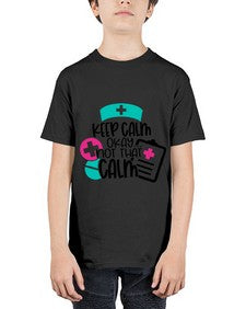 Keep Calm Okay Not That Calm Style Style 1029# - nurse - Youth Tee Unisex