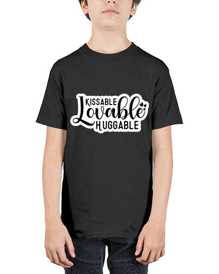 Kissable Lovable Huggable 361# - baby - Youth Tee Unisex