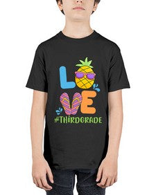 LOVE third Grade Summer Pineapple 527# - third grade - Youth Tee Unisex
